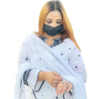 Embroidered Shafoon 3Pc Dress, Elegant Design & Wedding Wear, for Women