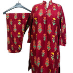 Arabic Lawn Suit, Flower 3D Design & Floral Print, for Women