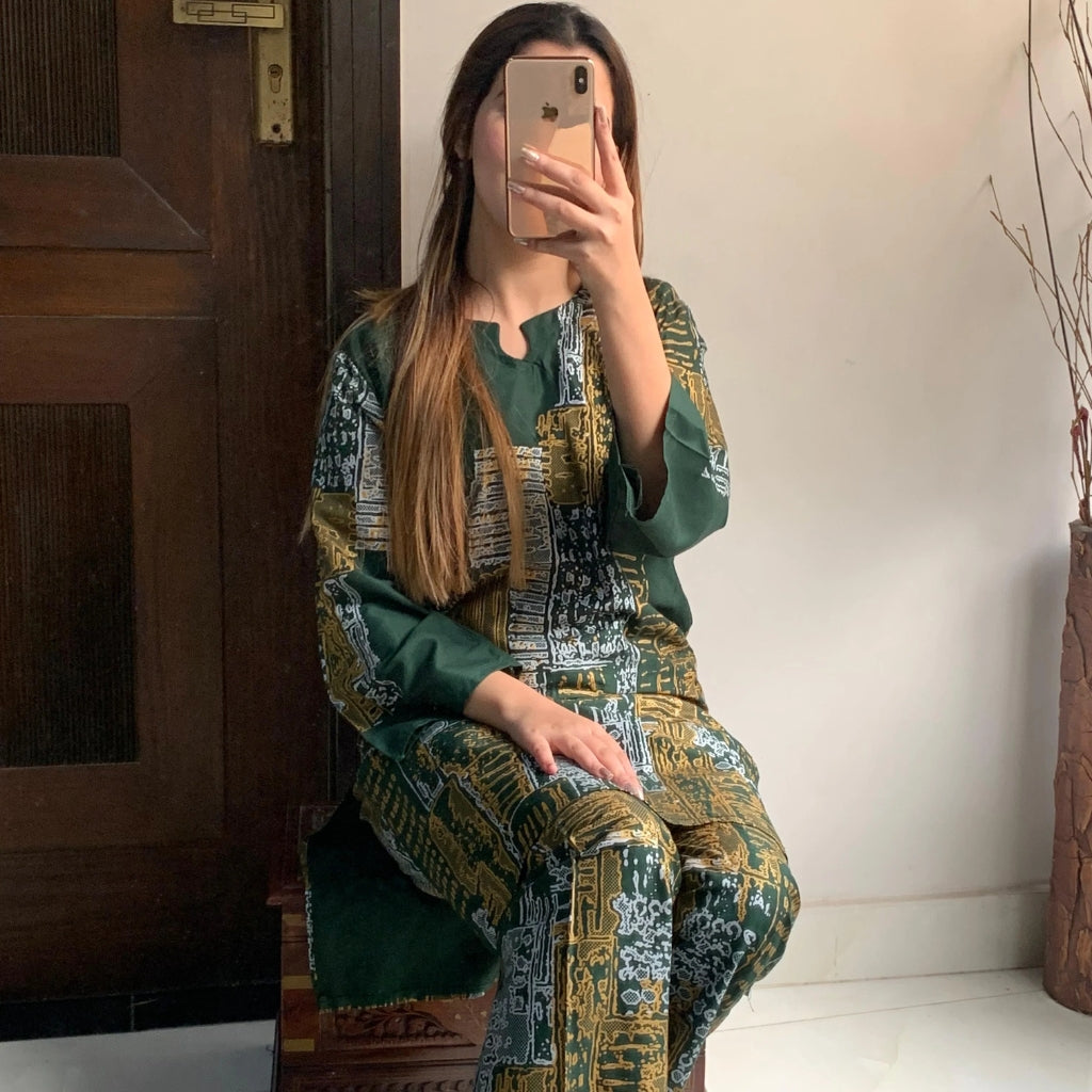 Arabic Lawn Suit, Mountain Design, Casual & Daily Wear, for Women