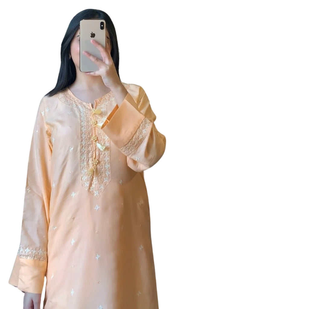 Suit, Sequence Embroidered, Block Printed & Comfortable Fit, for Women