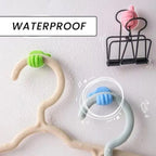Hanger, Creative Thumb Wall Hooks Silicone Key and Cable Holder