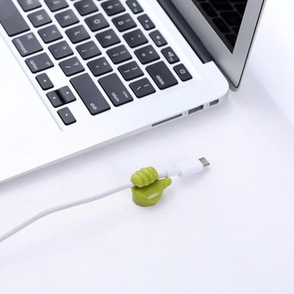 Hanger, Creative Thumb Wall Hooks Silicone Key and Cable Holder