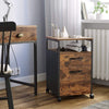 Way Side Office Home Drawer Side Table Rolling Trolley