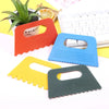 Fine Art Plastic Drawing Scraper, 4-Color Set, Textured Effects for Artists