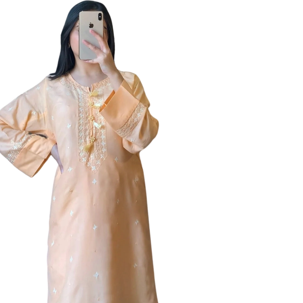 Suit, Sequence Embroidered, Block Printed & Comfortable Fit, for Women