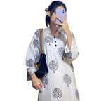 Tree Design Suit, Stitched Arabic Lawn, Printed Shirt and Trouser, for Women
