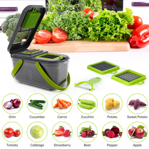 Kitchen Multifunctional Vegetable Cutter 22 Pcs Set