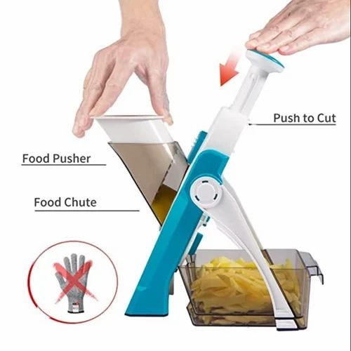 Mandoline Slicer Safe Vegetable Cutter – Adjustable Multi-Function Grater