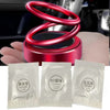 Suspended Double Ring Car Ornaments, Solar-Powered Aromatherapy