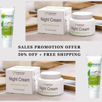 Whitening Night Cream & Neem Face Wash, Pack of 2 Skincare Essentials,