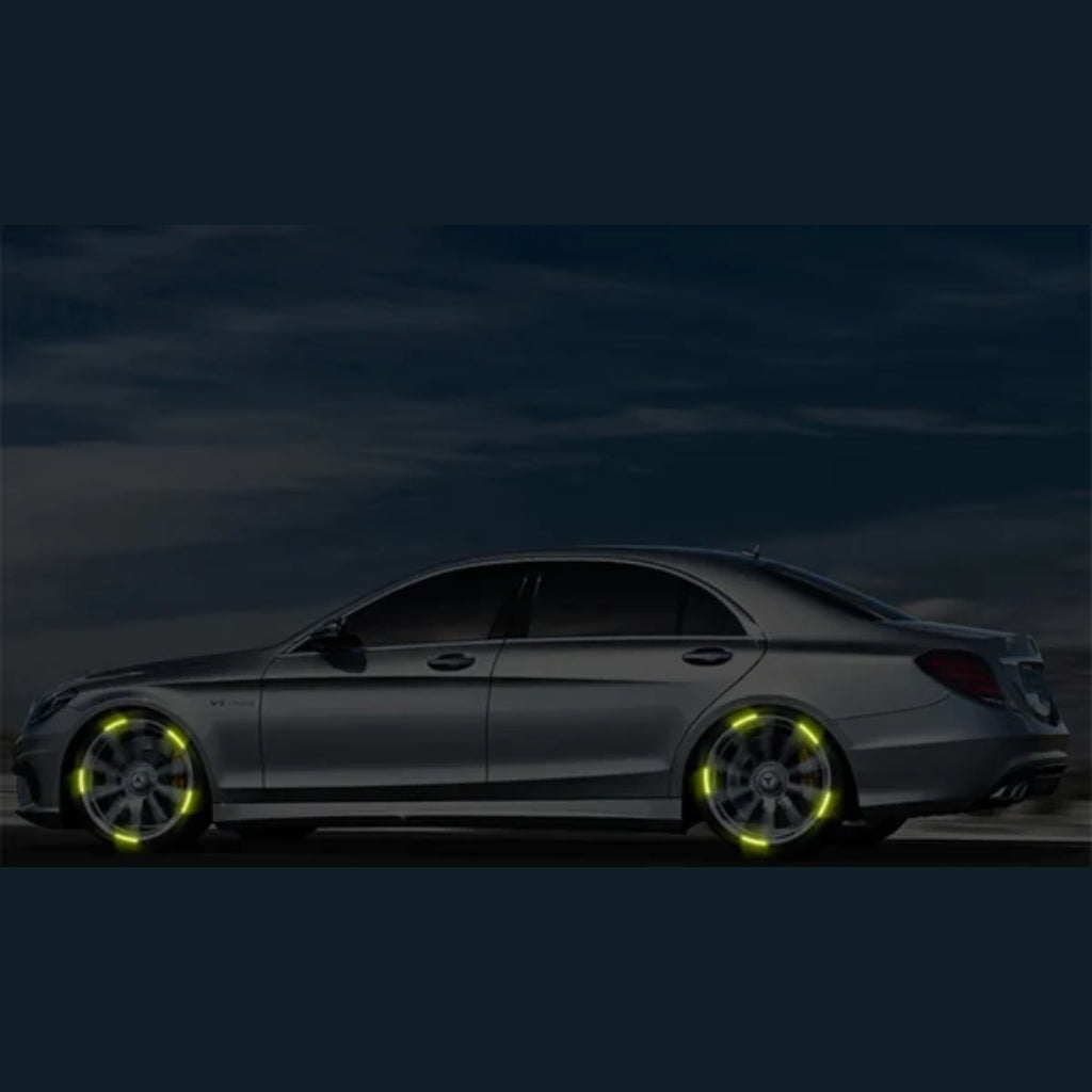 Universal Reflective Wheel Stripes, Safety and Style Enhancement