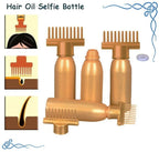 Golden Hair Comb Applicator Bottle  Oil, Shampoo & Dye Dispenser Tool