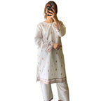 Suit, Elegant Embroidered, 2Pcs Cotton Lawn Stitched & Ready to Wear