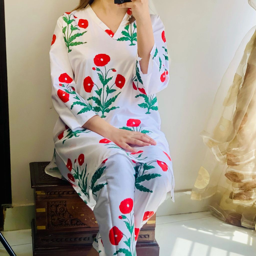 Suit, Sunflower Design & Arabic Lawn, Stitched & Printed, for Women