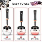 Brush Cleaner and Dryer, Compact, Easy to Use, for Makeup Brushes