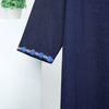 Blue embroidered