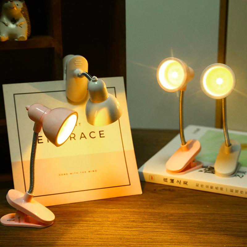 Mini LED Clamp Lamp , Portable USB-Powered Desk Light