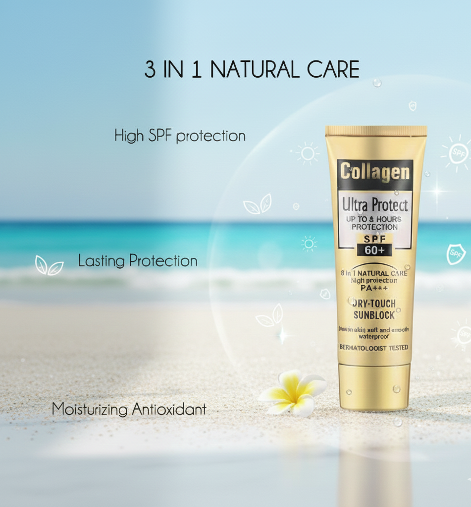 Collagen SPF 60+ PA+++ Waterproof Sunblock Cream