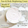 Whitening Night Cream & Neem Face Wash, Pack of 2 Skincare Essentials,