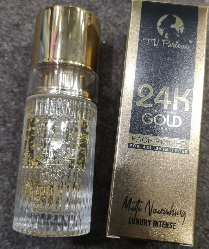 TV Parlour 24K Gold Face Primer Providing Smooth Base With Radiant Effect Comfortable Wear