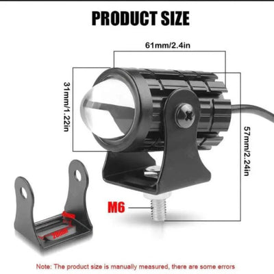 20W LED Motorcycle, Foog light, Spot Work Light Bar, Waterproof Dual Color Driving Lamp