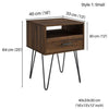 Rustic Side Living Lounge Center Side Hairpin Table