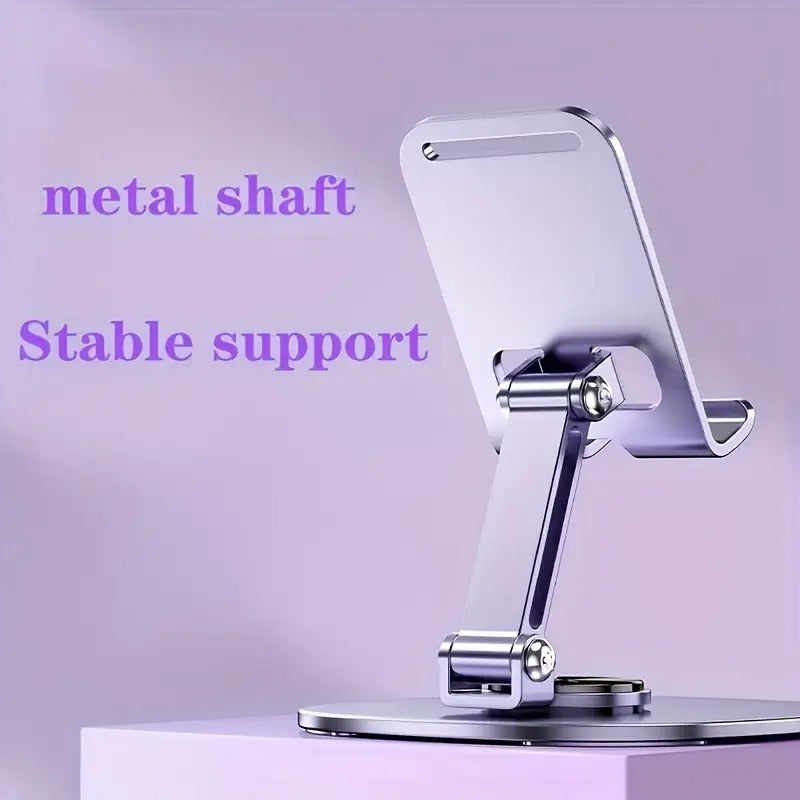 Metal Mobile Holder, 360° Rotatable Stand with Carbon Steel Plate