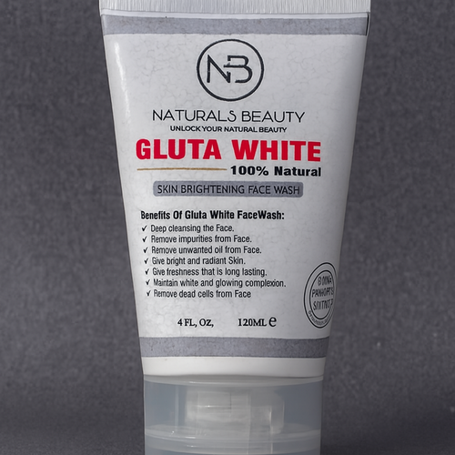 Gluta Skin Brightening Face Wash 120ml – Gentle Deep Cleanser For Radiant, Clear & Smooth Skin, Removes Dirt, Oil & Impurities