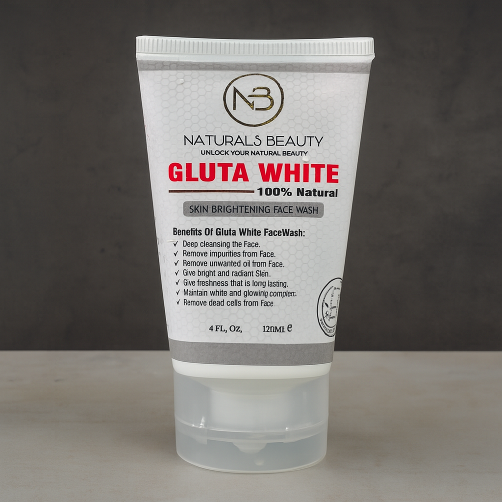 Gluta Skin Brightening Face Wash 120ml – Gentle Deep Cleanser For Radiant, Clear & Smooth Skin, Removes Dirt, Oil & Impurities