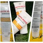 Gluta White 100% Natural Skin Whitening & Anti-Aging Face Wash 100g – Gentle Cleanser For Bright, Smooth & Youthful Skin