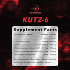 BIOGENESISS KUTZ-6 Fat Burner, Thermogenic Energy Tablets 60 Count