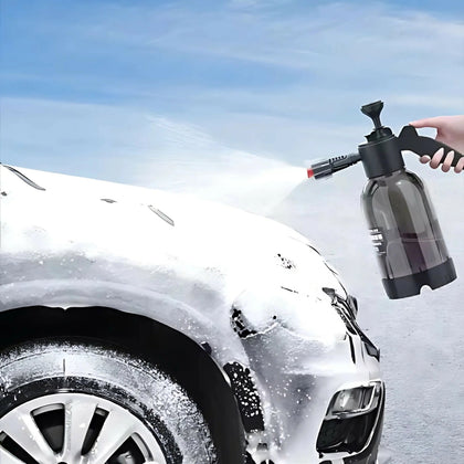 Hand Pump Foam Sprayer Bottle, 2L, Air Pressure, for Car Wash & Cleaning