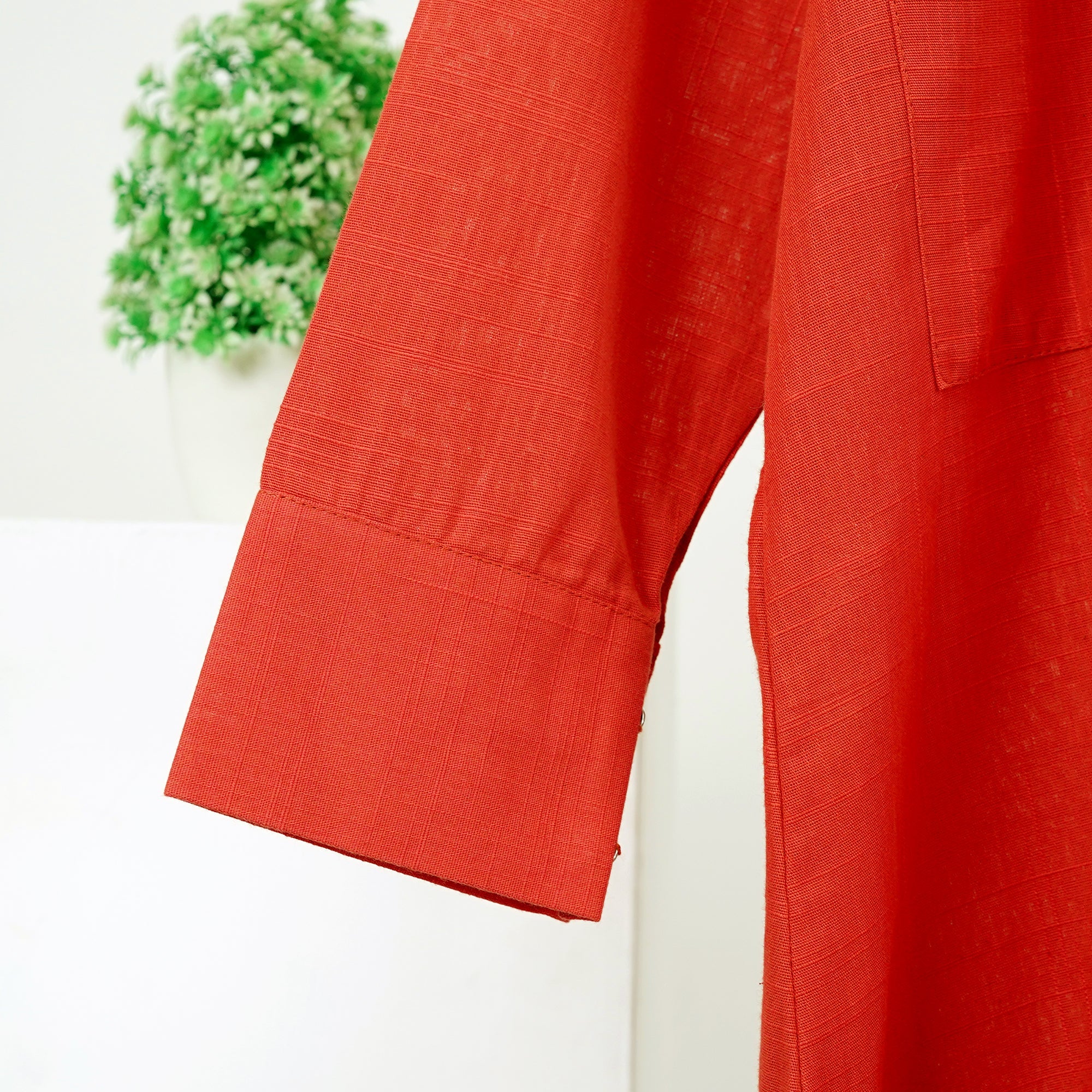 Terracotta Khadar Suit