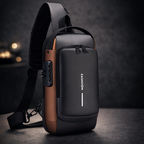 Premium Anti-Theft Sling Bag with Password Lock – High-Capacity
