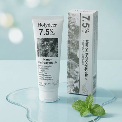 Holydeer 7.5% Nano-Hydroxyapatite Recovery Toothpaste – Fluoride-Free Mint - 120g