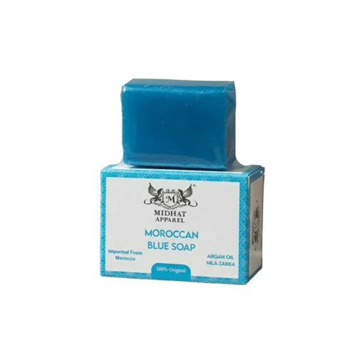 Moroccan Blue Soap, Argan Oil & Nila Zarka Infusion, for Daily Cleansing