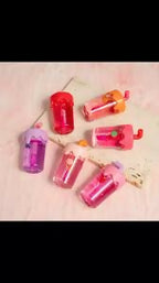 Hudamoji Juice-Shaped Fruit Lip Oil – 3 Pc Random, Hydrating Lip Shiner with Glossy Finish