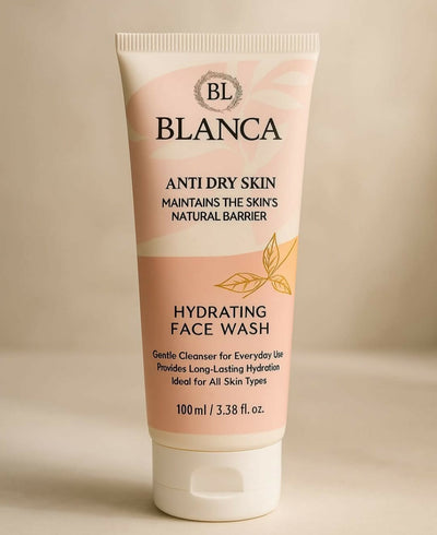 Blanca Anti Dry Skin Hydrating Facewash 100ml Gentle Cleanser For Moisturized Smooth And Healthy Skin