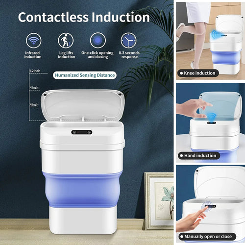 Dustbin, Smart Induction Trash Bin Non Contact Automatic
