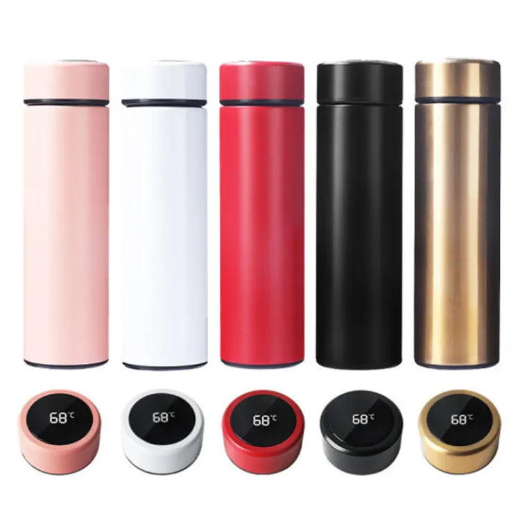 LED Temperature Display Water Bottle Stainless Steel Vacuum Insulated Flask
