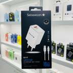 Sabawoon S117 18W Fast Charging Charger with Type-C Cable