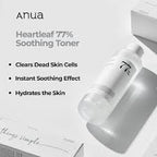 Anua Heartleaf Soothing Toner Calming Korean Skincare