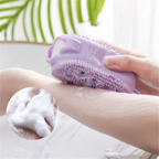 Body Scrubber, Silicone, Bath Massage Brush for Shower