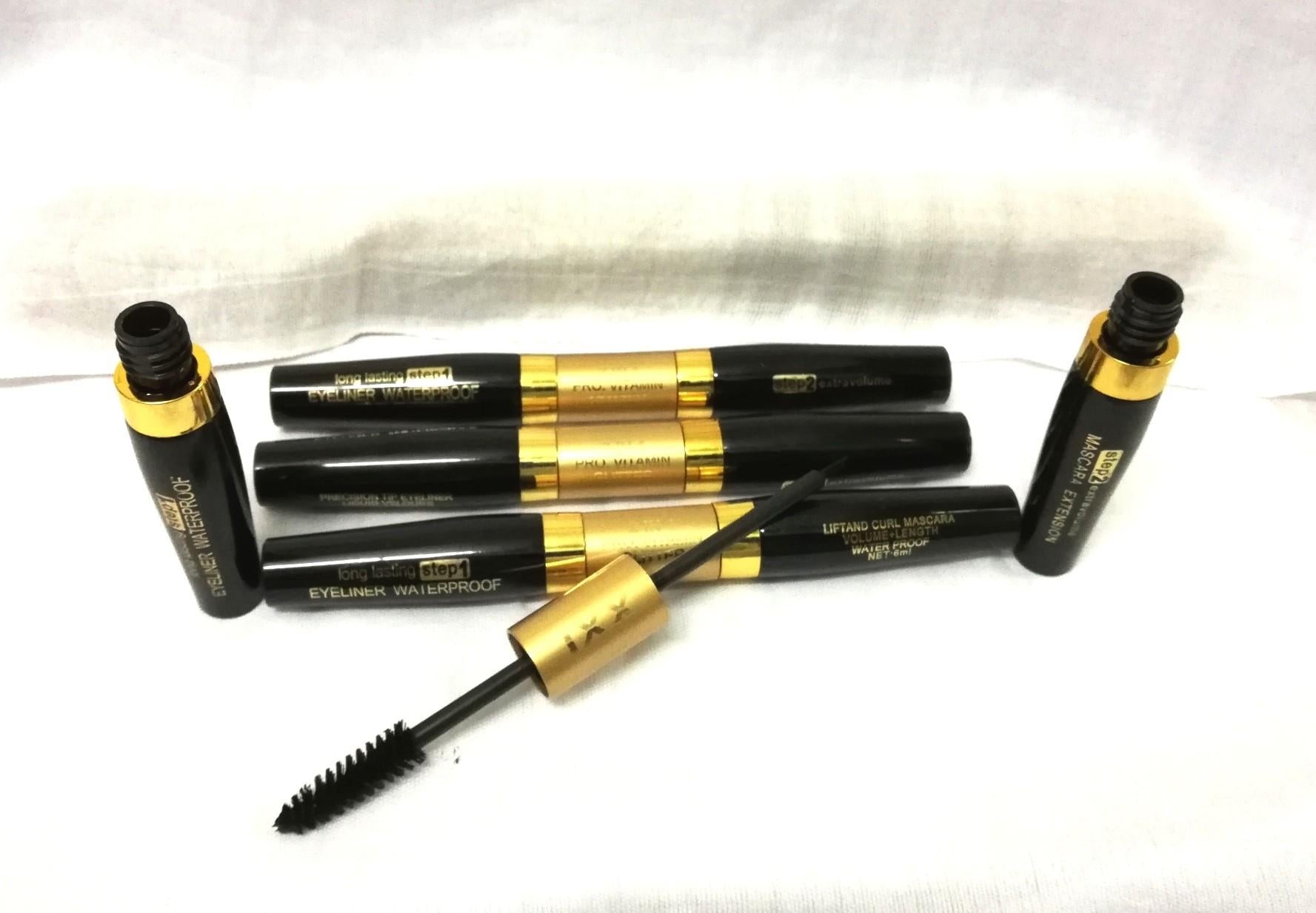 2 in 1 Waterproof Eyeliner Mascara   Professional Strokes