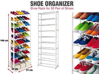 Shoe Rack, 10 Layer Storage Organizer, Lightweight Durable