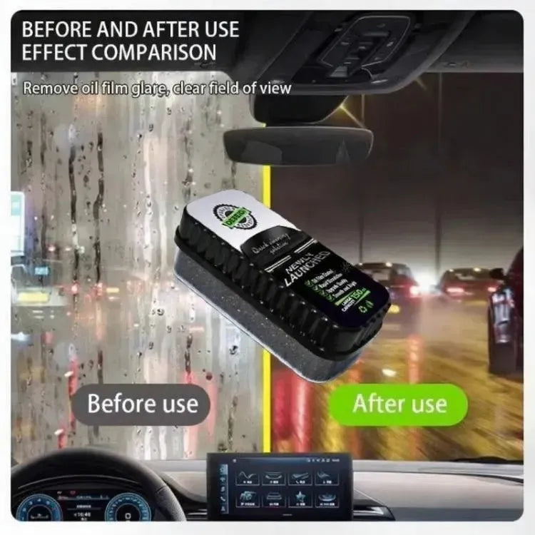 Oil Film Brush Glass Cleaning Board, Car Windshield Oil Film & Stain Remover 2.0, Quick Cleaning Solution