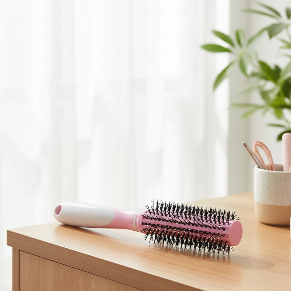 Professional Round Hair Brush – Heat Resistant Styling Barrel