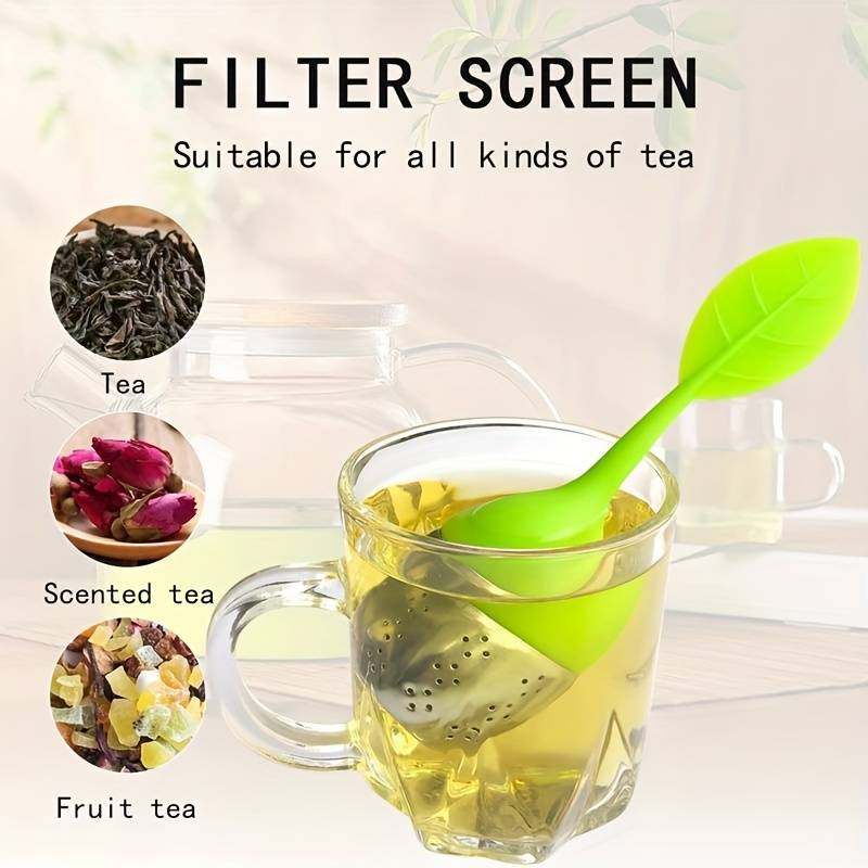 Tea Infuser, Reusable with Silicone Lid for Loose Leaf Tea
