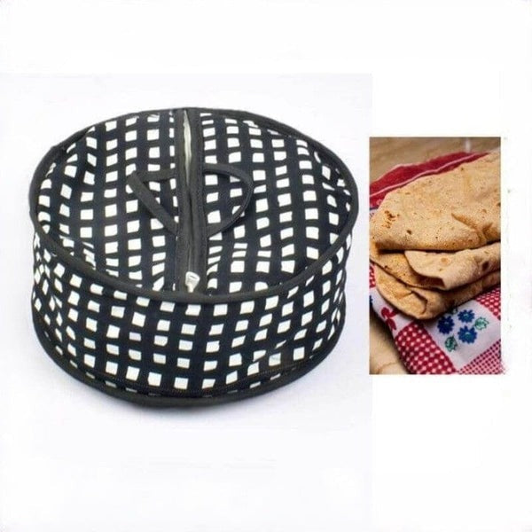 Roti Zipper Bag, Insulated Storage Bag For Keeping Chapati Fresh And Warm