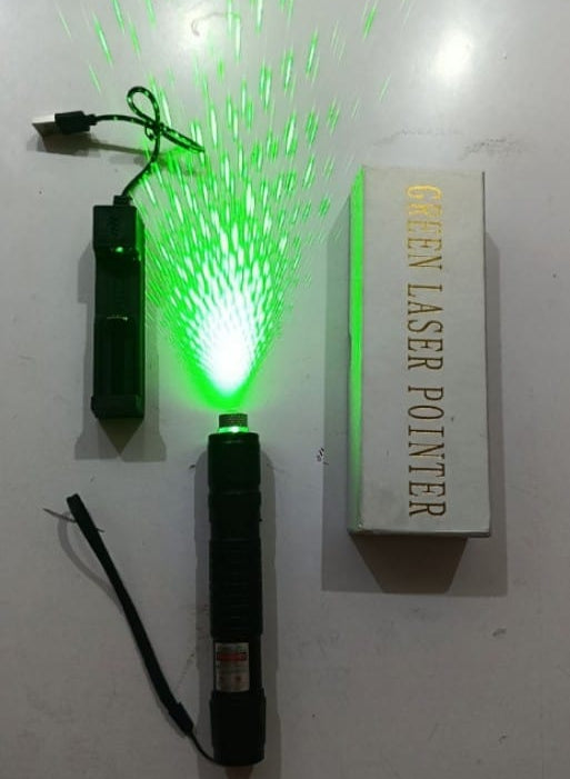 Green Laser Light 532nm – Aluminum Alloy Body (With Battery & Charger)